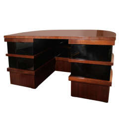 Stunning Streamline Art Deco Desk Designed by Donald Deskey